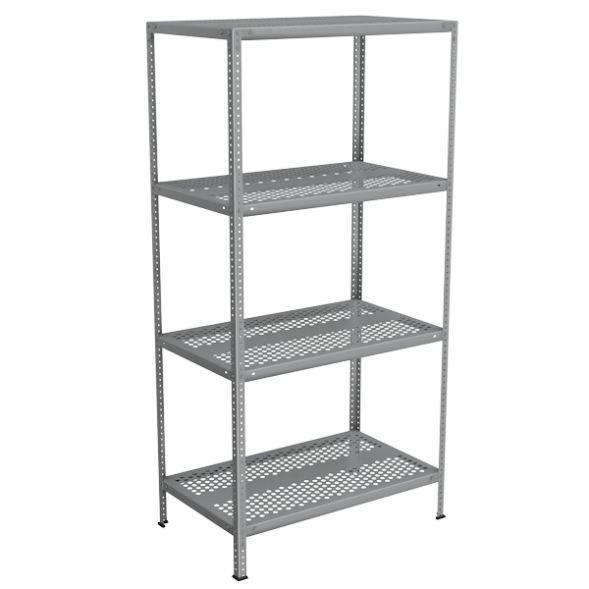 Стеллаж перфорированный из нержавеющей стали 2000x1000x600 [13995]