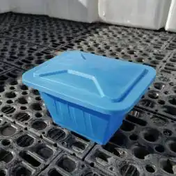 Ванна пластиковая пищевая с крышкой К, 200 л, HDPE, синий [121207.0200.601.002]