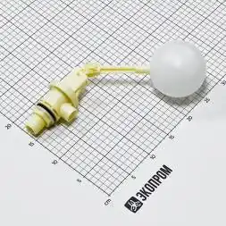 Поплавковый клапан G3/4 пластик шар, L= 315 мм