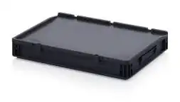 Евроконтейнер пластиковый ESD ED 64/75 HG, 60x40x9 см