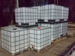 Еврокуб (IBC-контейнер) с краном на деревянном поддоне, 1000 л, белый [10090001]