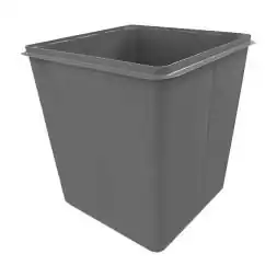 Контейнер мусорный металлический для ТБО/ТКО без крышки, 750 л (0.75 м³), серый [NL075G]