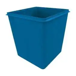 Контейнер мусорный металлический для ТБО/ТКО без крышки, 750 л (0.75 м³), синий [NL075B]