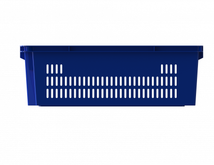 Ящик пластиковый (600х400х200) перфорированные стенки сплошное дно