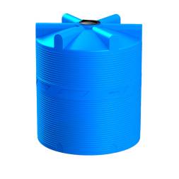 Емкость (резервуар) пластиковая вертикальная с крышкой, 10000 л, 620 мм, синий [TV10000S13-h2820]