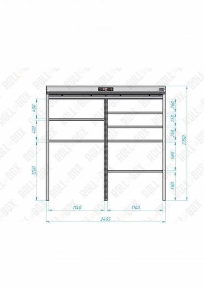 Роллетный шкаф ROLL-BOX SIMPLE Plus 24.05.24.V1-1