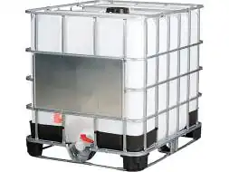 Еврокуб (IBC-контейнер) на комбинированном поддоне восстановленный, 1000 л, белый [RECO комби]