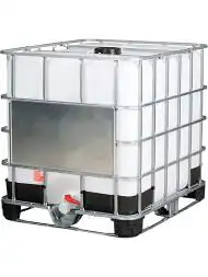 Еврокуб (IBC-контейнер) на комбинированном поддоне UN, 1000 л, белый [UC 1000 комб UN (МОРСКОЙ)]