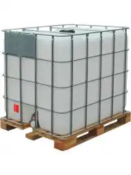 Еврокуб (IBC-контейнер) на деревянном поддоне UN, 1000 л, белый [UC 1000 дп UN (МОРСКОЙ)]
