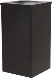 Урна для мусора металлическая Квадро-24, 80 литров, черный