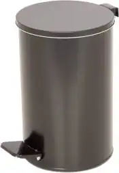 Урна мусорная с педалью, 10 литров, черный