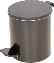 Урна мусорная с педалью, 7 л, черный