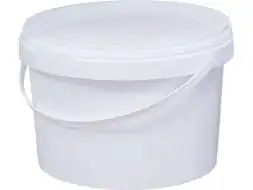 Ведро пластиковое с пластиковой ручкой, 2.25 л, белый [ВП 2,25]