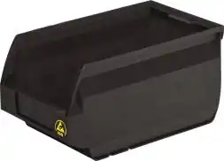  Ящик (лоток) антистатический пластиковый, 250x150x130 мм, 4.88 л, черный [5002 ESD]