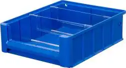 Лоток (контейнер) полочный для мелких деталей и компонентов SK, 300х234х90 мм, синий [SK 3209]