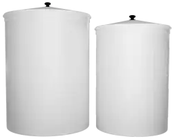 Бочка пластиковая садовая для дождевой воды и полива, 150л, белый [380]