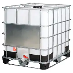 Еврокуб (IBC-контейнер) на комбинированном поддоне UN, 1000 л, белый [UC 1000 комб UN (МОРСКОЙ)]