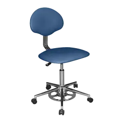 Кресло с ножным подъемом КР12 (обивка) синие [10701]