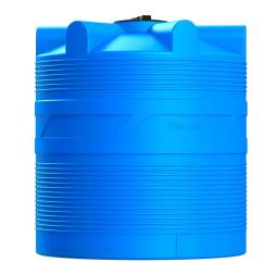 Емкость (резервуар) пластиковая вертикальная с крышкой, 2000 л, синий [TV2000S13]