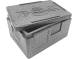 Термобокс пенополипропиленовый с крышкой STP Light, 400х300х220 мм, 14 л, 30 кг/м3, серый