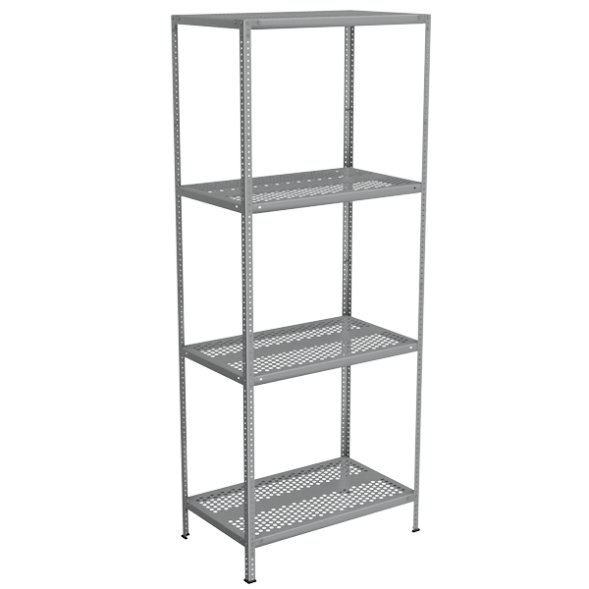 Стеллаж перфорированный из нержавеющей стали 2500x1000x600 [14005]