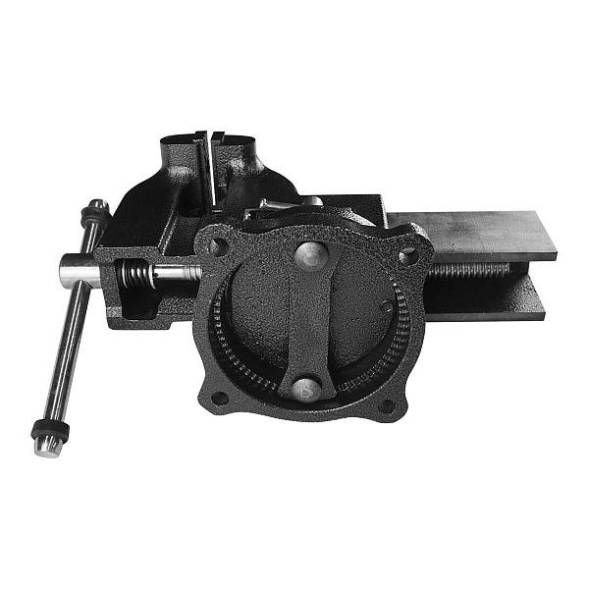 Тиски чугунные поворотные с наковальней «ТОНАР» 150мм BERGER