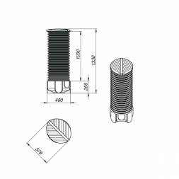 Колодец дренажный 3 м