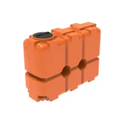 Емкость ST 2000л с патрубками 100мм оранжевая