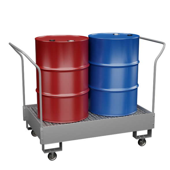 Поддон для хранения 2 бочек на колесах ПВЛ [12208]