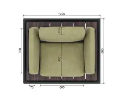 Диван «Лаундж пад» (0,5/1/1/2/0)