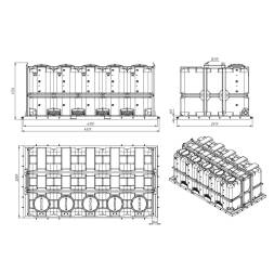 Кассета ST 10000 л (5х2000)