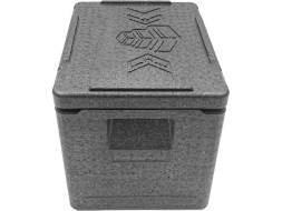 Термобокс пенополипропиленовый с крышкой STP Normal, 400х300х320 мм, 22 л, 40 кг/м3, серый