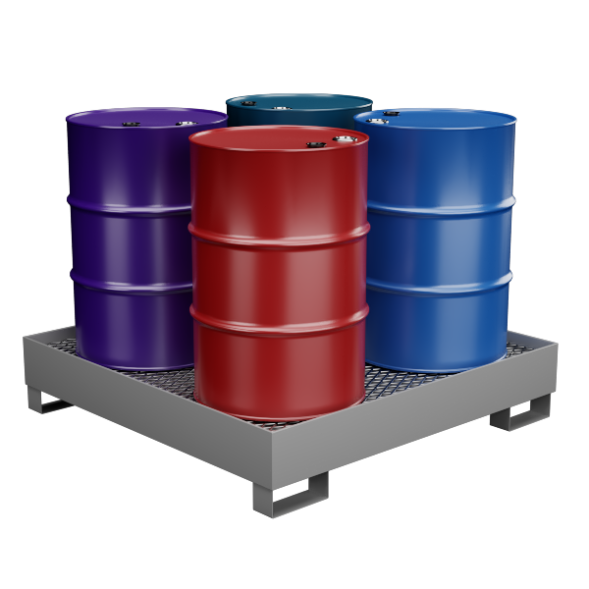 Поддон для хранения 4 бочек 1500х1500 ПВЛ [12212]