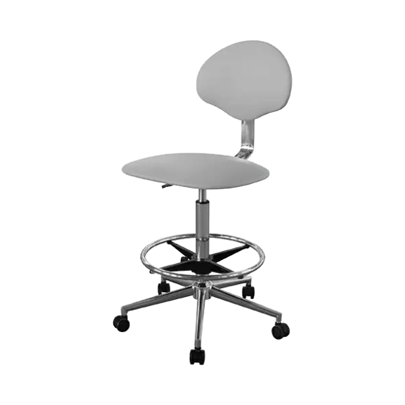 Кресло высокое медицинское КР12-В (обивка) светло-серое [10713]