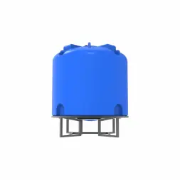 Емкость TR 5000 л под плотность до 1,5 г/см3 синяя на основании для полного слива F