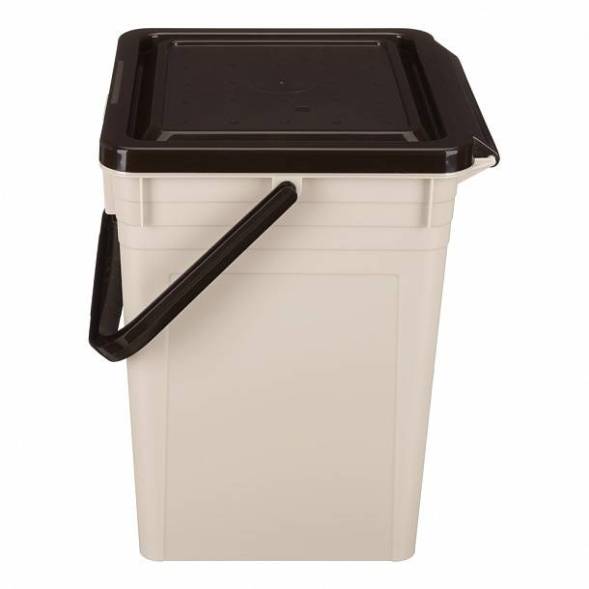 Контейнер для мусора, 8л, светло-бежевый