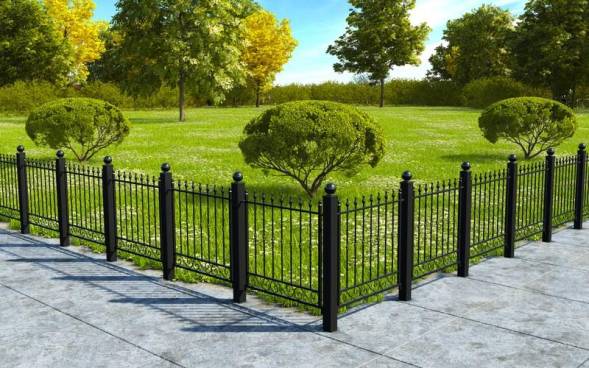 Пешеходное металлическое ограждение ПО-9, 1 пог. м.