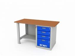 Верстак ДВК с 1 тумбой WOKER PRO 1004.1500