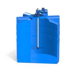 Емкость V 2000 литров с лопастной мешалкой