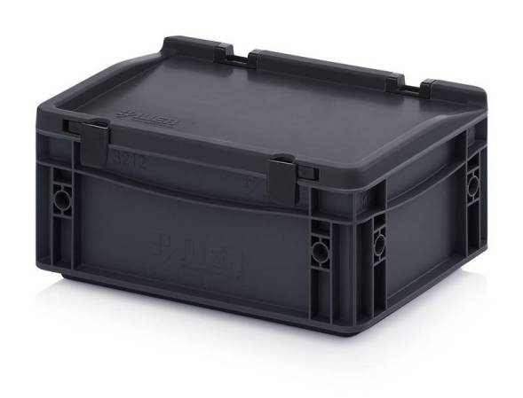 Евроконтейнер пластиковый ESD ED 32/12 HG, 30x20x13,5 см