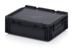 Евроконтейнер пластиковый ESD ED 43/12 HG, 40x30x13,5 см
