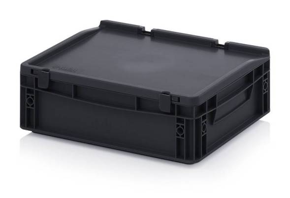 Евроконтейнер пластиковый ESD ED 43/12 HG, 40x30x13,5 см