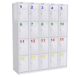 Шкаф для хранения сумок в супермаркетах на 20 ячеек [13129]