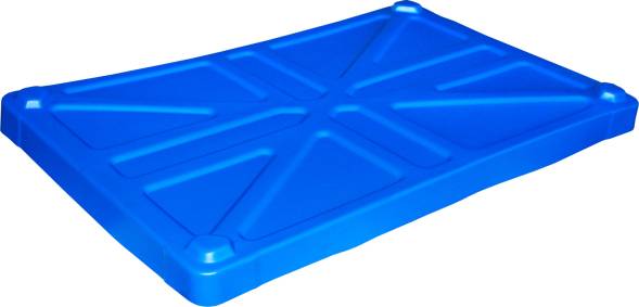 Крышка для крупногабаритного контейнера BoxPallet, 1225х825х80 мм, синий [800 RUS]