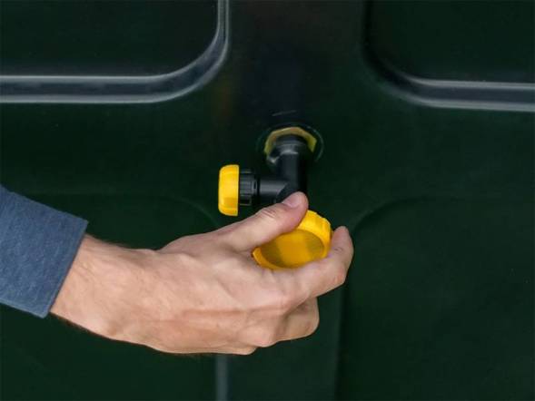 Бак пластиковый для летнего душа, 200 л, черный [Б-200]