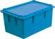 Ящик пластиковый сплошной, 450x300x223 мм, 30 л, синий [416]
