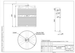 Емкость V 10000 литров с пропеллерной мешалкой