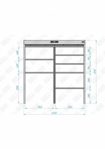 Роллетный шкаф ROLL-BOX SIMPLE Plus 24.07.24.V2-1