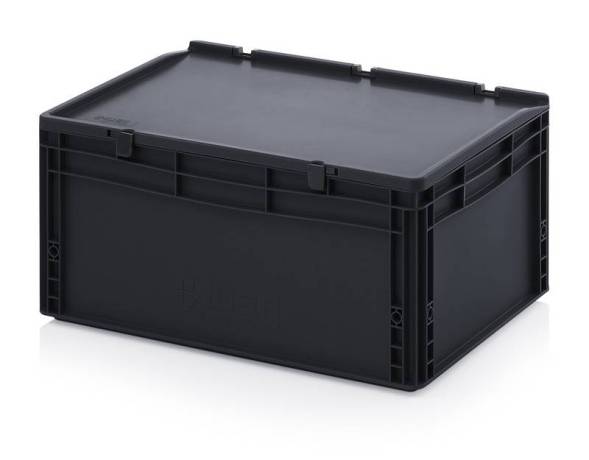 Евроконтейнер пластиковый ESD ED 64/27 HG, 60x40x28,5 см