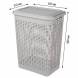 Корзина для белья 50л, светло-серый